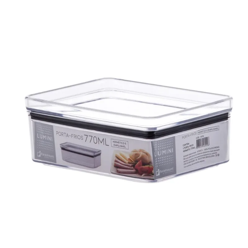 Kit 4 Porta Frios Herméticos 770 Ml