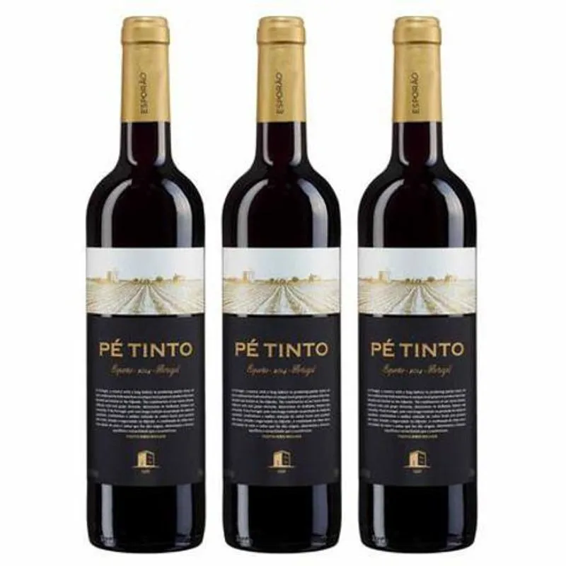 Kit 3 Unidades Vinho Esporão Pé Tinto Portugues 750Ml