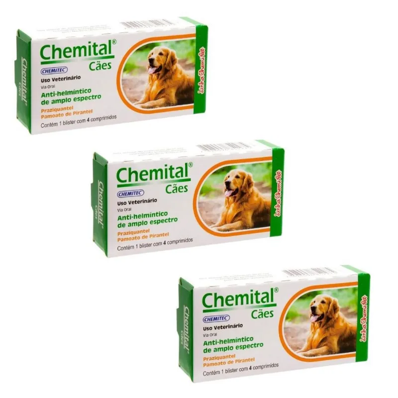 Chemital Cães 4 660mg Kit 3