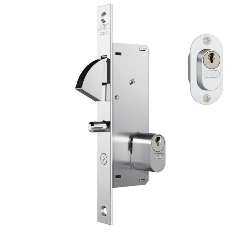 Fechadura Porta Correr Bico Papagaio Stam 940 Aço Inox