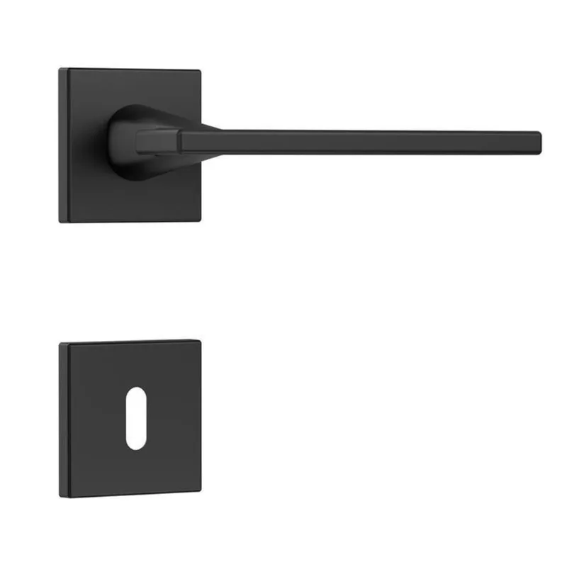 Fechadura Stam 3000 Interna Roseta Quadrada Black Matte 40Mm