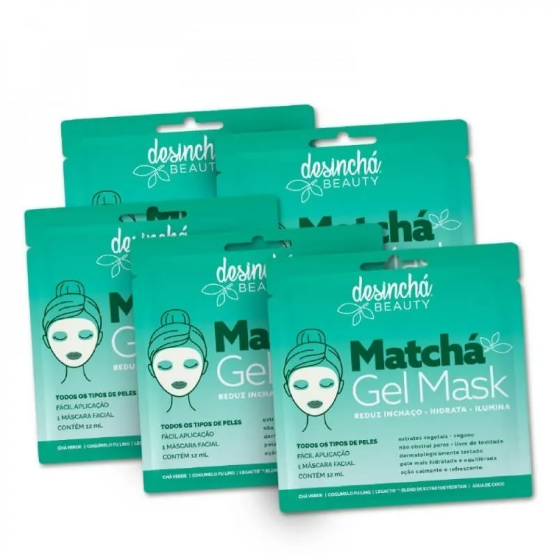 Matchá Gel Mask - 5 unidades