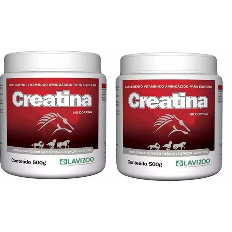Kit 2 unid. 500g - Supl. Cavalos Atletas - Creatina, Malto