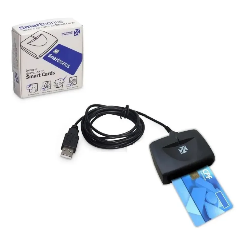 Leitor De Cartão Smart Card Certificado Digital Usb A3 Nonus