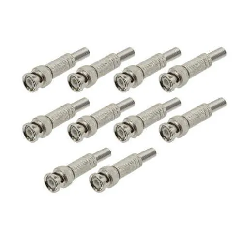 Kit 10 Conectores Bnc Mola Parafuso - Mafua Info