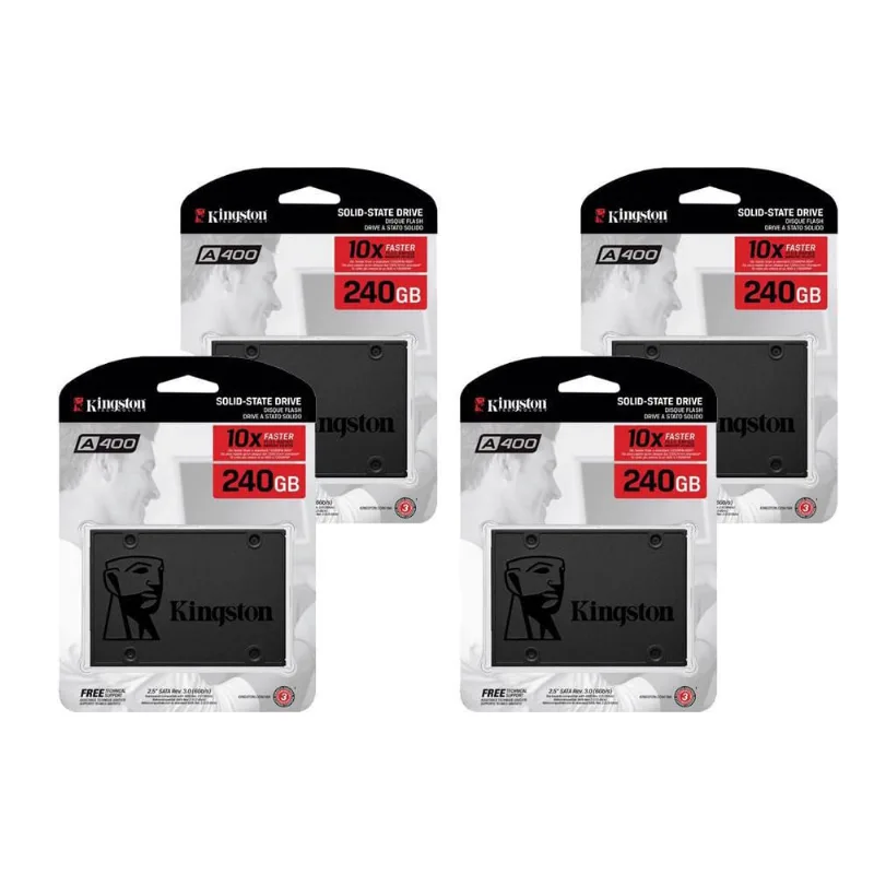 Kit - 4 Ssd Kingston 240Gb De 2.5 Sata3 - Sa400S37/240G