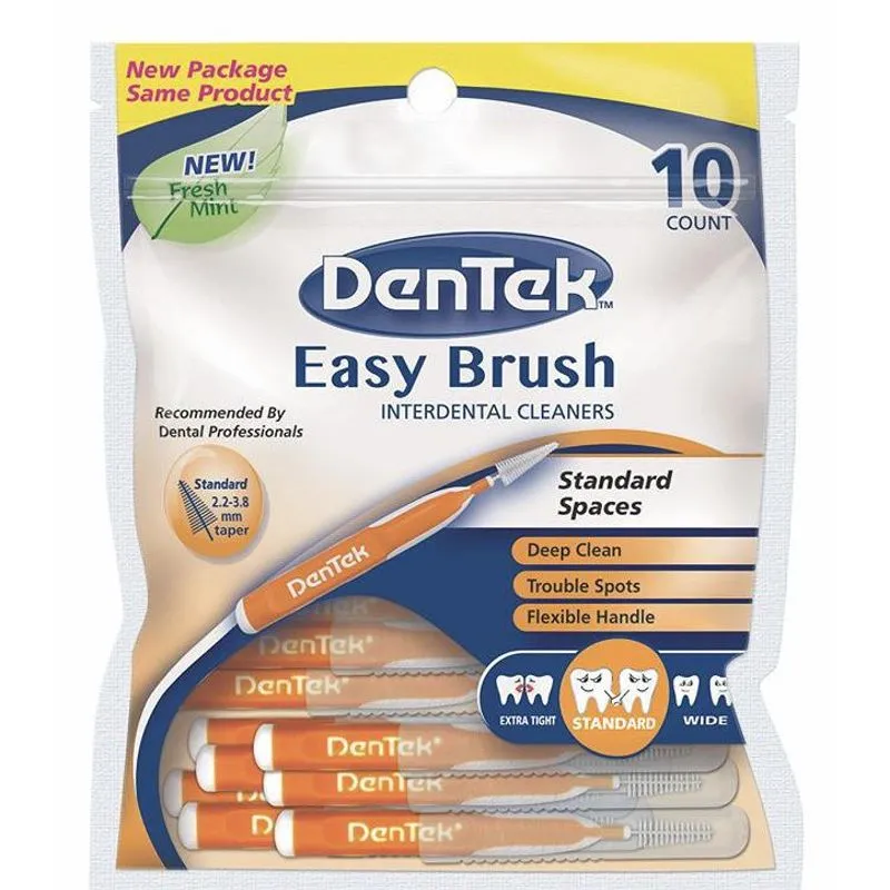 Kit Interdentais Dentek Easy Brush Regular Com 100 Unidades