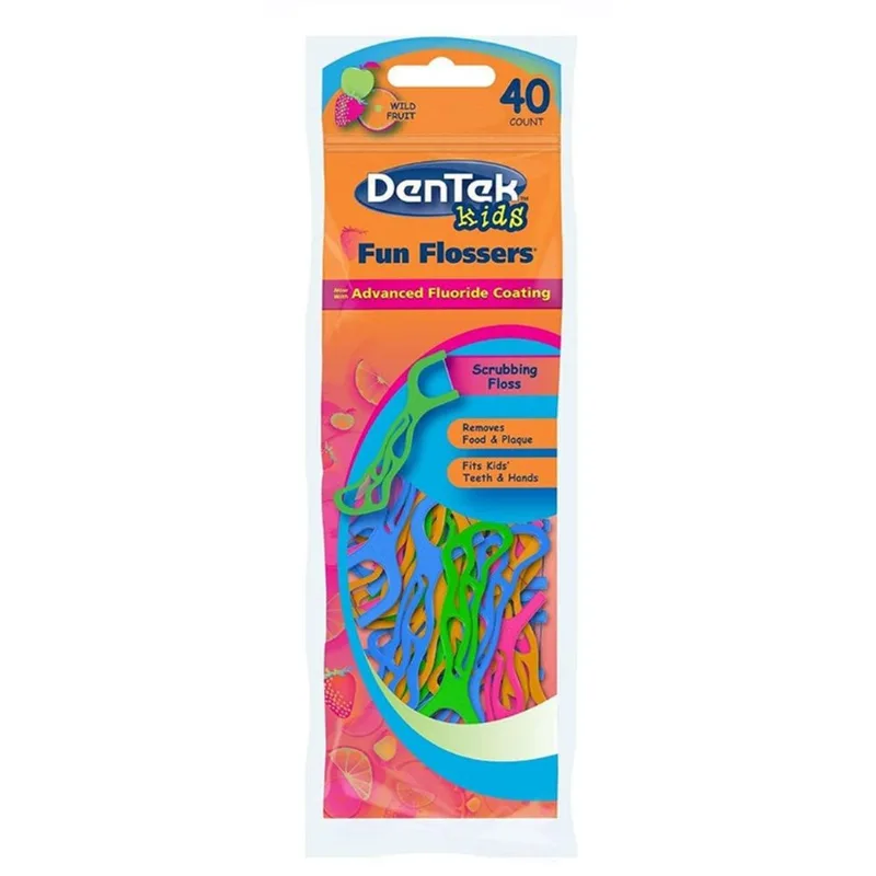 Flosser Infantil Dentek Fun Flosser Com 400 Unidades