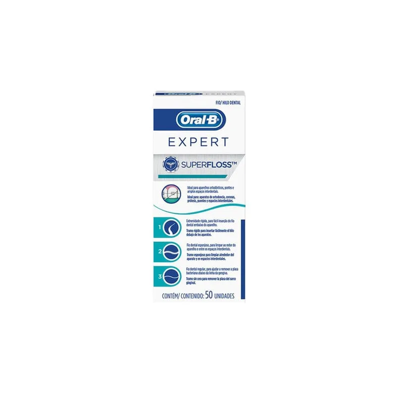 Fio Dental Oral-B Superfloss Com 50 Unidades