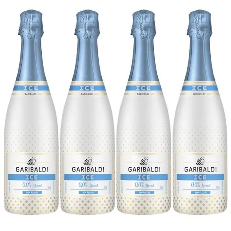 Kit 4 Gaseificado Ice Garibaldi - 750 Ml