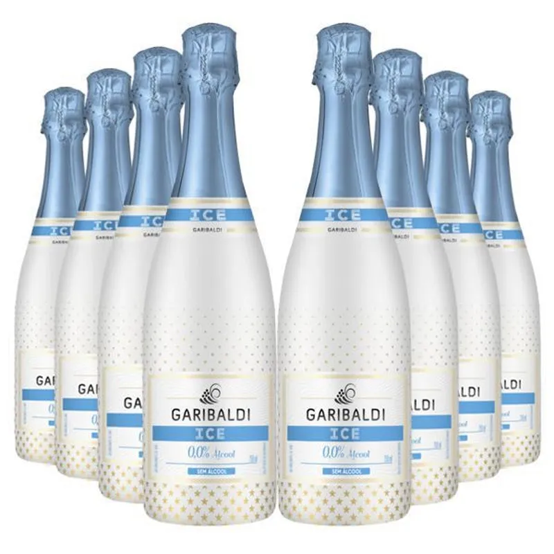 Kit 8 Gaseificado Ice Garibaldi - 750 Ml