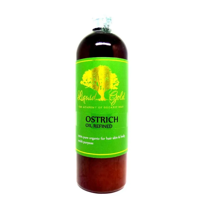 Combo 2 Óleo Avestruz Premium Gold Orgânico Importado 473ml