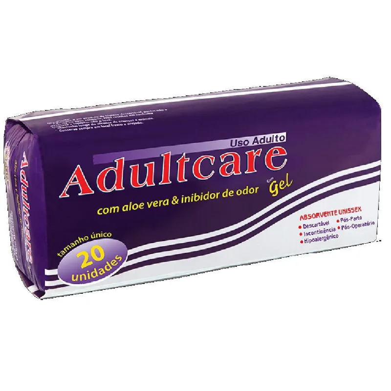 Absorvente Geriátrico Adultcare 20 Unidades