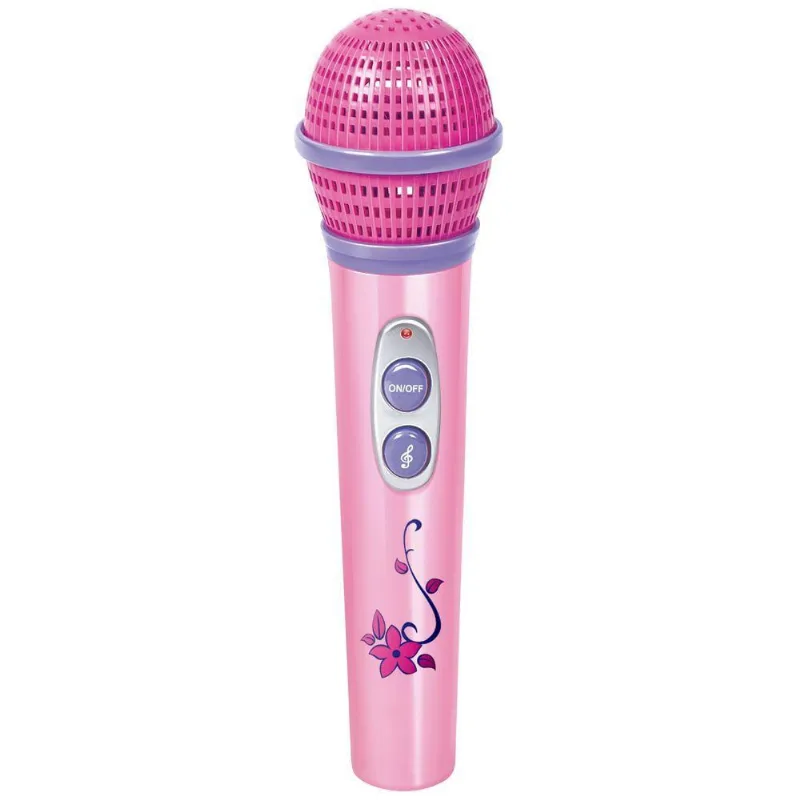 Microfone Infantil Com 12 Melodias - Rosa - Mcr-231 - Fenix
