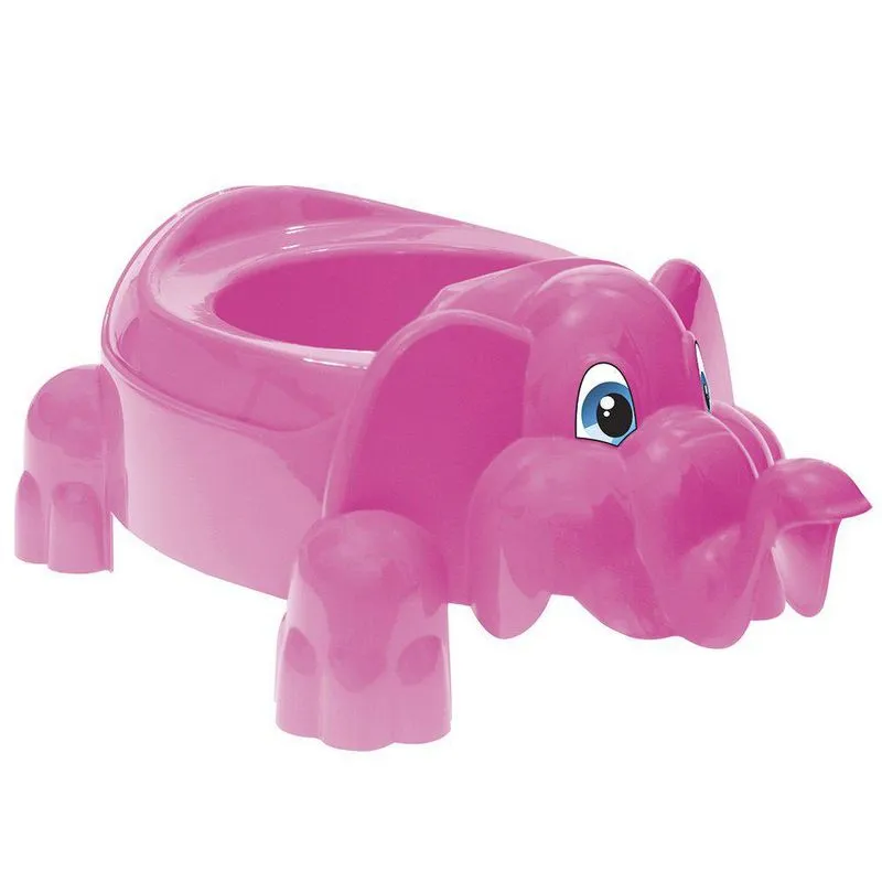 Troninho Vaso Infantil Penico Elefante Rosa 208f Paramount