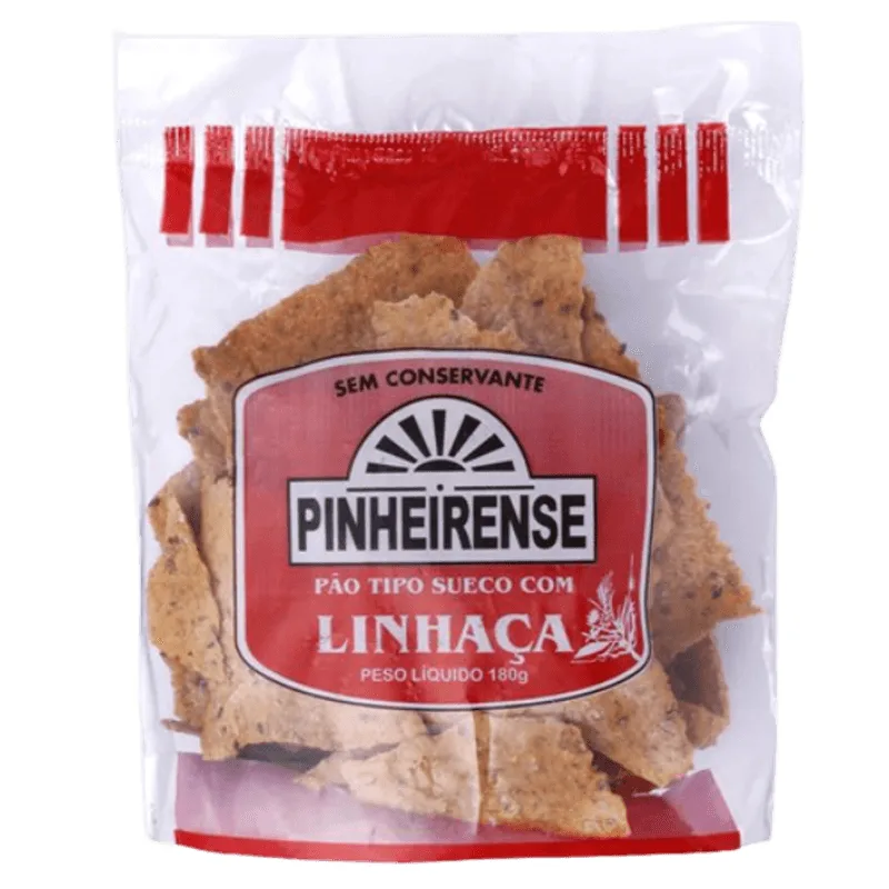 Kit 2x: Pão Sueco Com Linhaça Pinheirense 180g