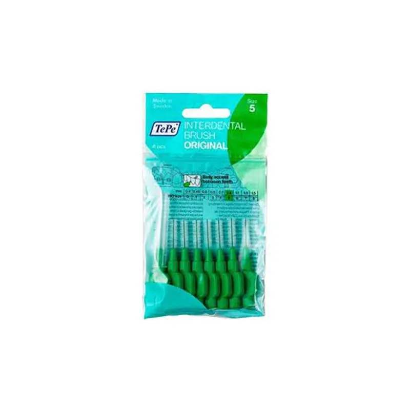 3 Pacotes Escova Interdental Tepe 0,8mm (verde) - 24 Escovas
