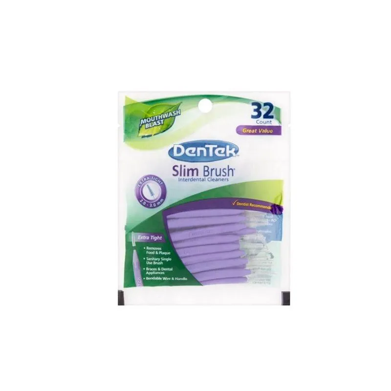 Kit Com 96 Escovas Interdental Dentek Slim Brush Importada