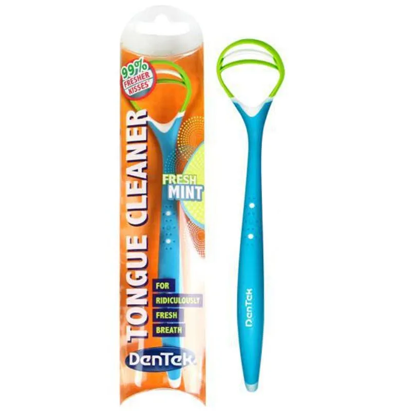 Kit Com 4 Limpador De Língua Importado Dentek Tongue Cleaner