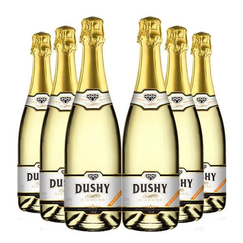 Kit 6 Gaseificado Sem Álcool Dushy Diamond - 750ml