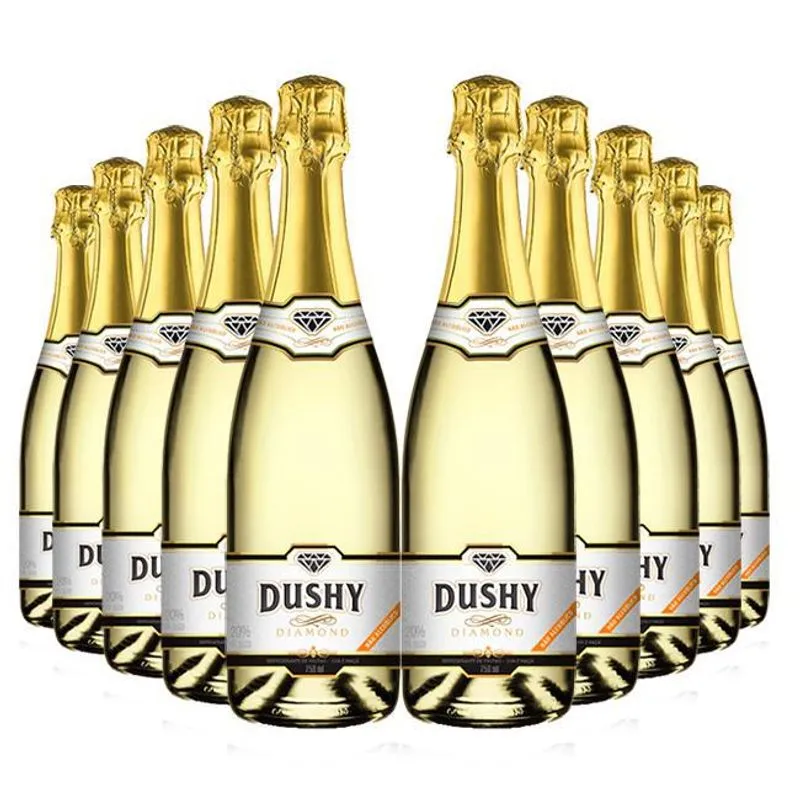 Kit 10 Gaseificado Sem Álcool Dushy Diamond - 750ml