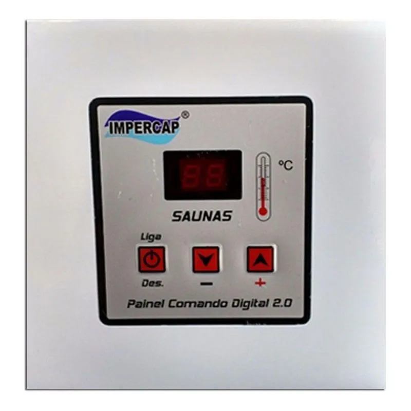 Sauna Vapor Impercap 12kw Tri 380v+ Tubo Aço+ Comando Digita