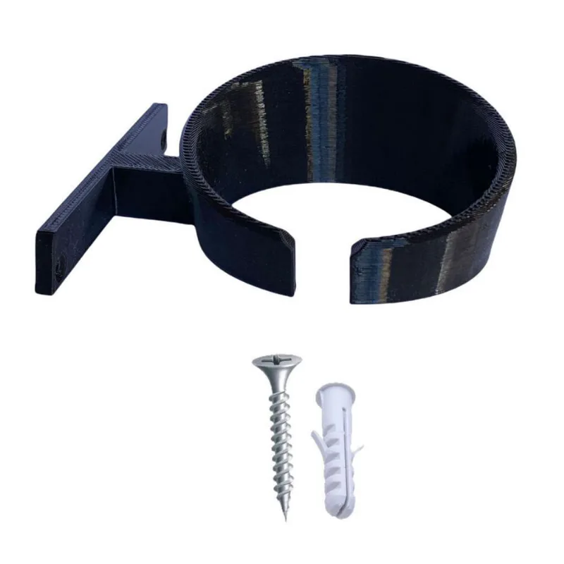 Suporte Secador De Cabelo Universal Parede Organizador Preto
