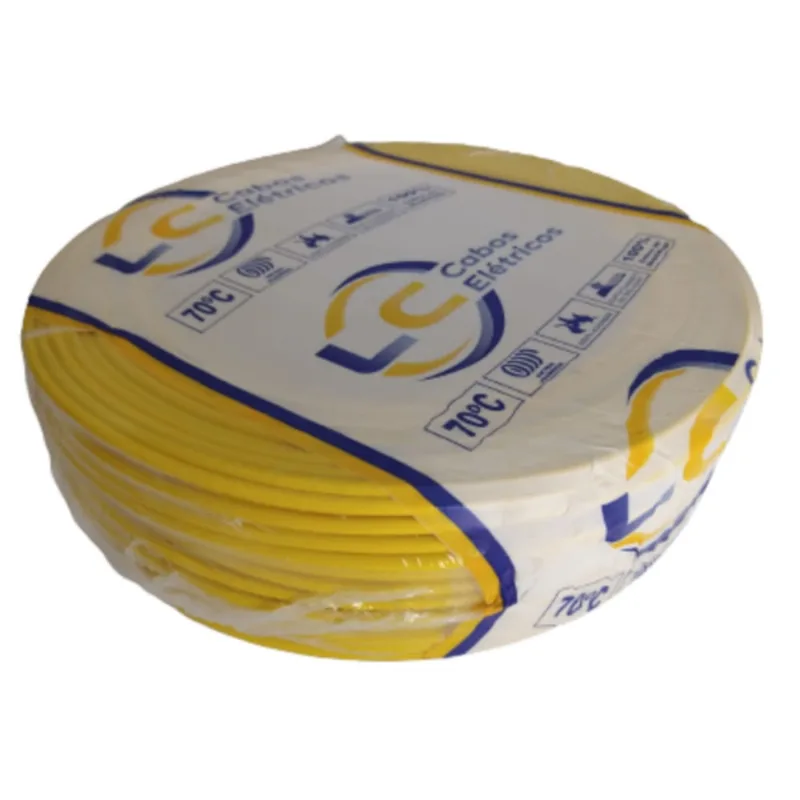 Cabo Flexível 2,5mm Rolo com 25 metros Amarelo