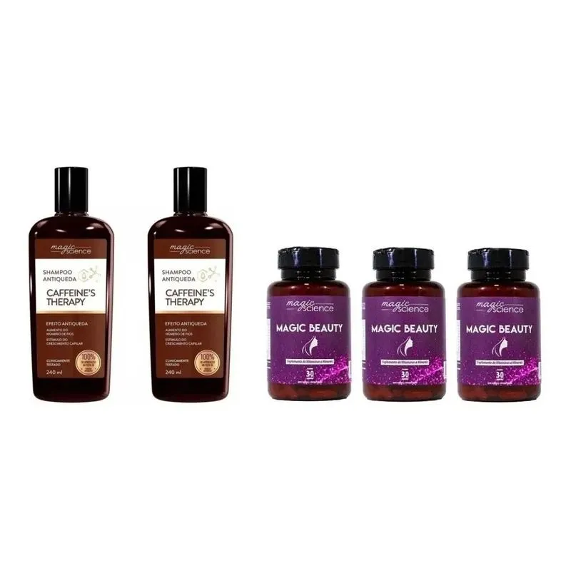 2 Shampoos De Café + 3 Magic Beautys - Magic Science