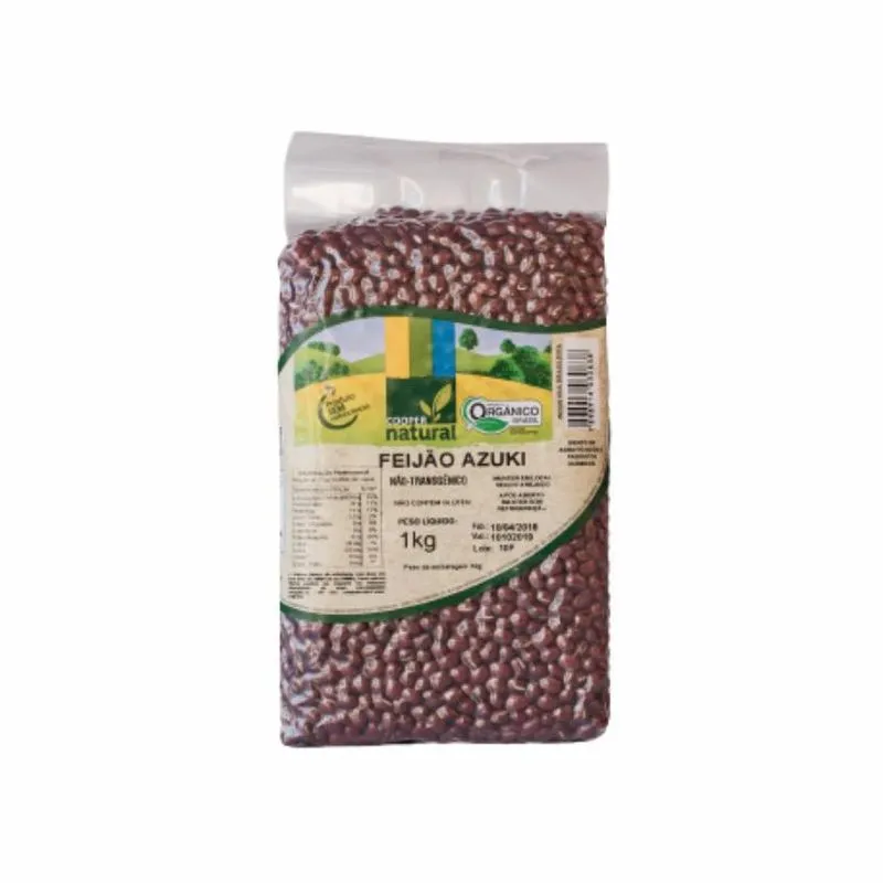 Kit 2 Feijão Azuki Orgânico Coopernatural 1kg