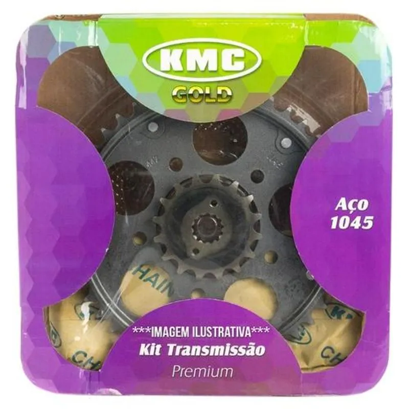 Kit Relação Yamaha Xt 600 Kmc Gold Completo C/ Retentor