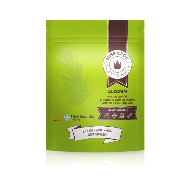 Kit 2 Granola Crispy Alecrim Sem Glúten Miss Croc 150g