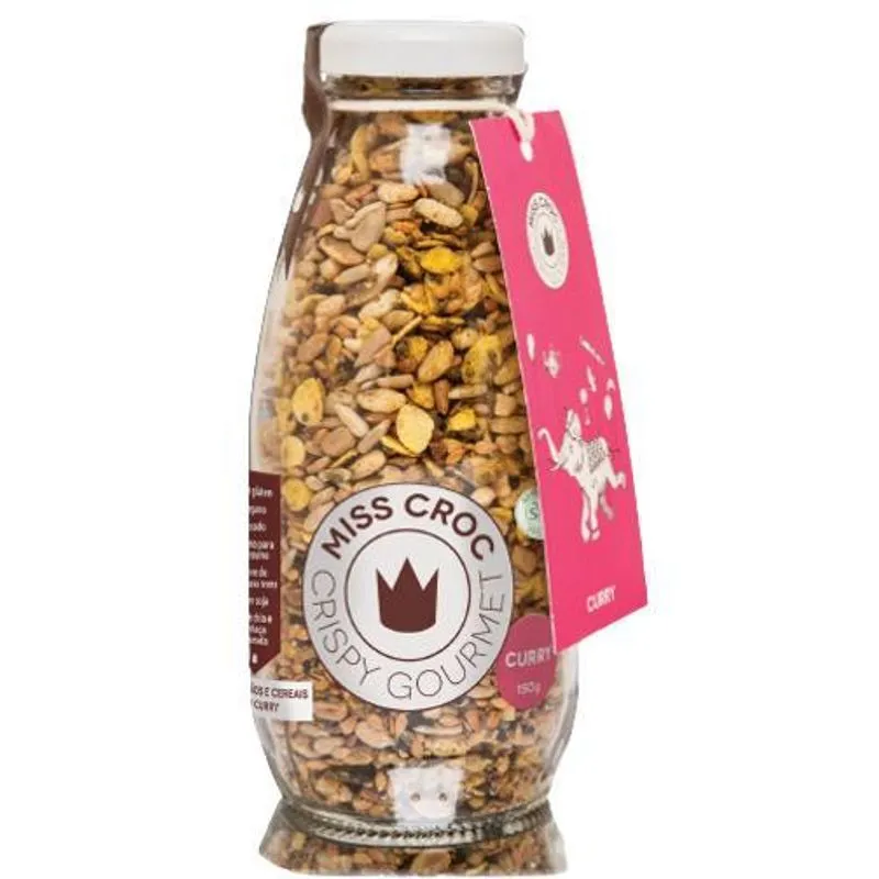 Kit 2x: Granola Crispy Curry Sem Glúten Garrafa Miss Croc 150g