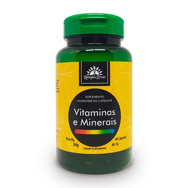 Kit 2x: Suplemento Vitaminas/minerais Kampo De Ervas 60 Cap