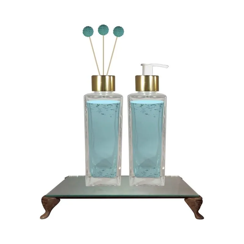 Kit Perfumador De Ambientes + Sabonete Líquido Ana + Bandeja
