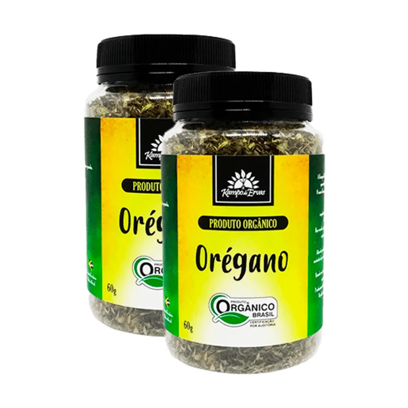 Kit 2x: Orégano Orgânico Kampo De Ervas 60g