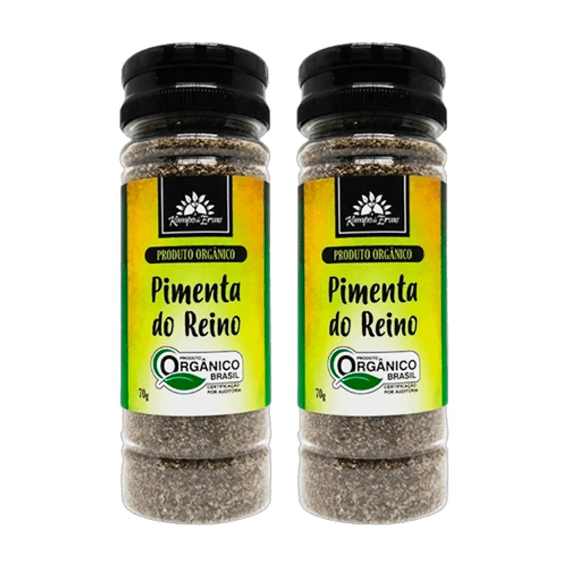 Kit 2x: Pimenta Do Reino Orgânico Kampo De Ervas 70g