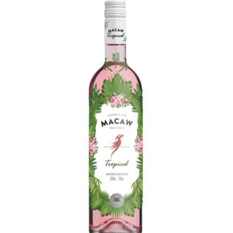 Vinho Frisante Natural Rosé Suave - Macaw/Casa Perini