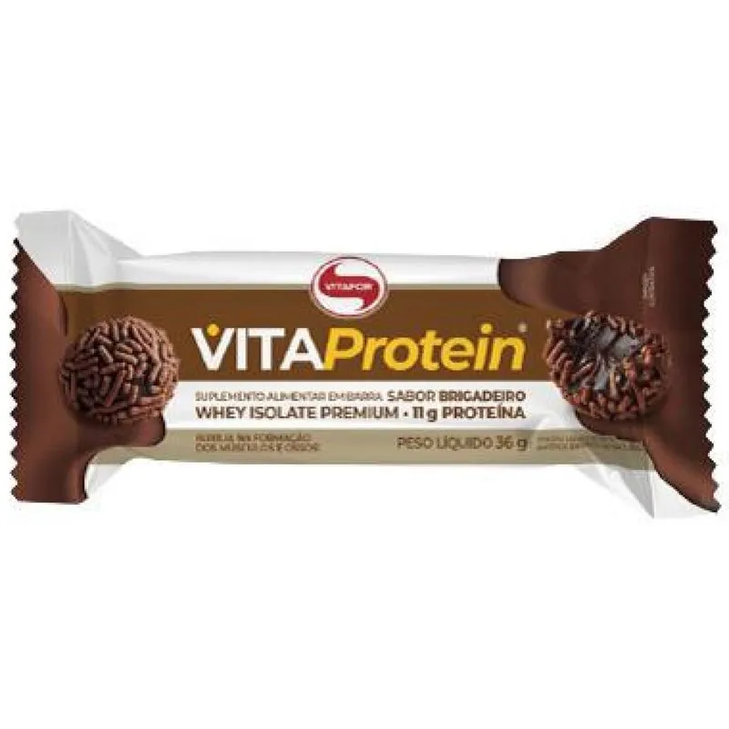 Kit 2x: Vita Protein Bar Brigadeiro Vitafor 36g