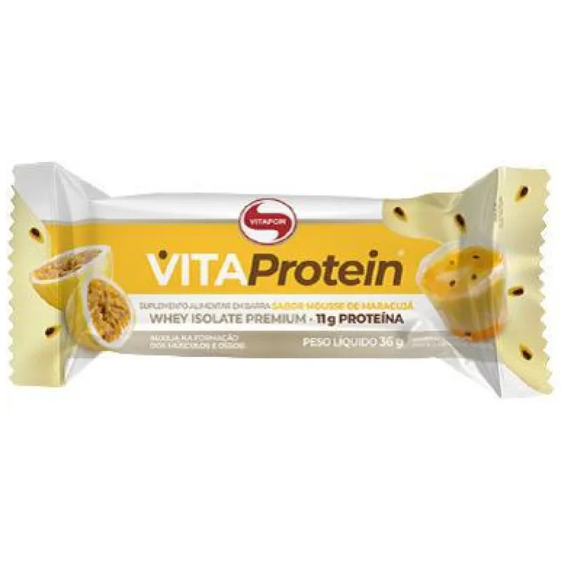 Kit 2x: Vita Protein Bar Mousse De Maracujá Vitafor 36g