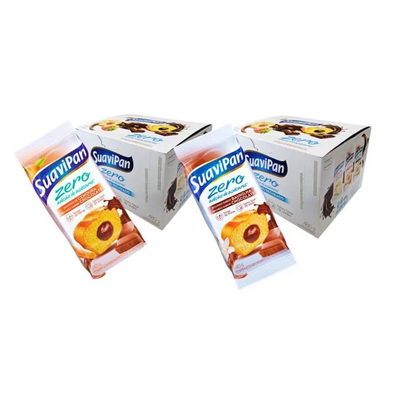 Kit 2 Disp Bolinho Suavipan Cenoura/baunilha Com Choco 480g