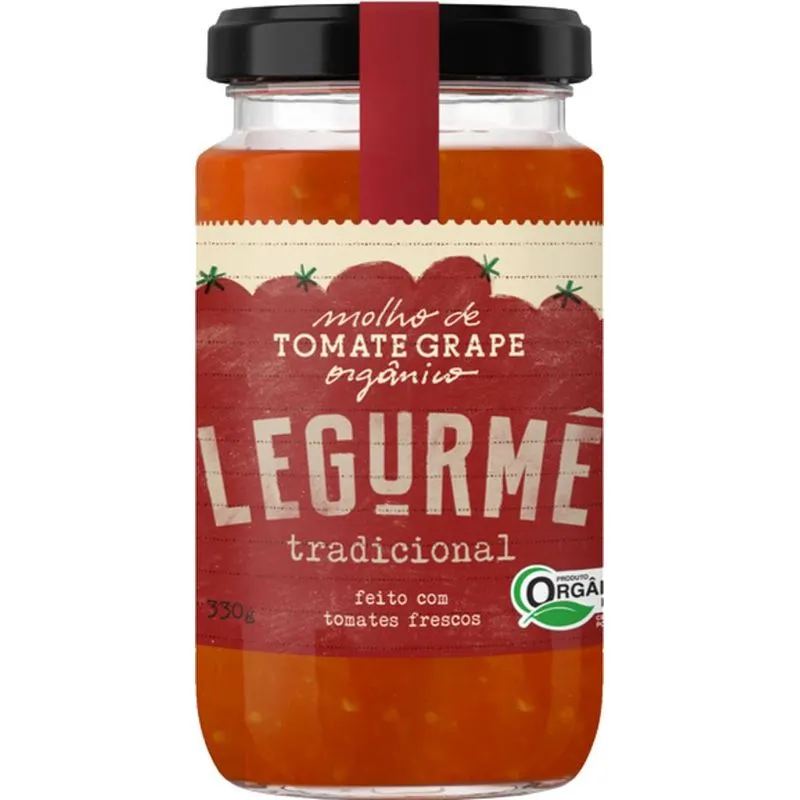 Kit 2x: Molho Tomate Tradicional Orgânico Legurmê 330g