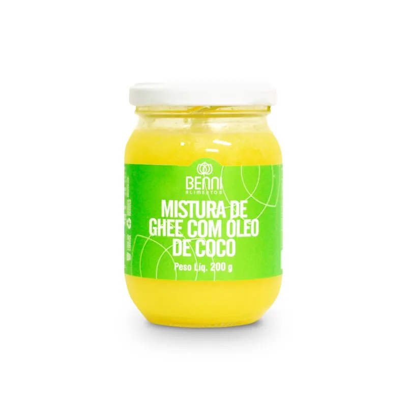 Kit 2x: Manteiga Ghee Com Óleo De Coco Sem Lactose Benni 200g