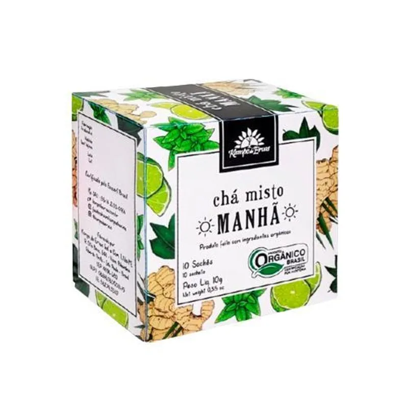 Kit 2x: Chá Misto Manhã Orgânico Kampo De Ervas 10 Sachês