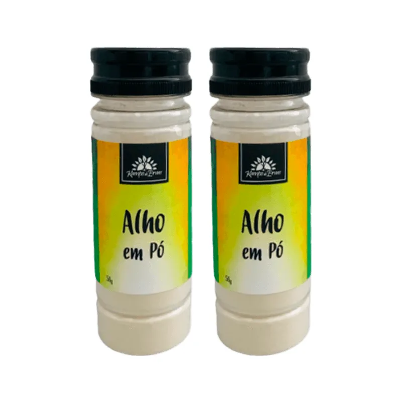 Kit 2x: Alho Em Pó Tempero Kampo De Ervas 50g