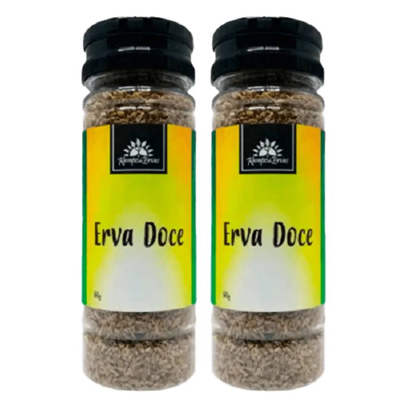 Kit 2x: Erva Doce Desidratada Kampo De Ervas 60g