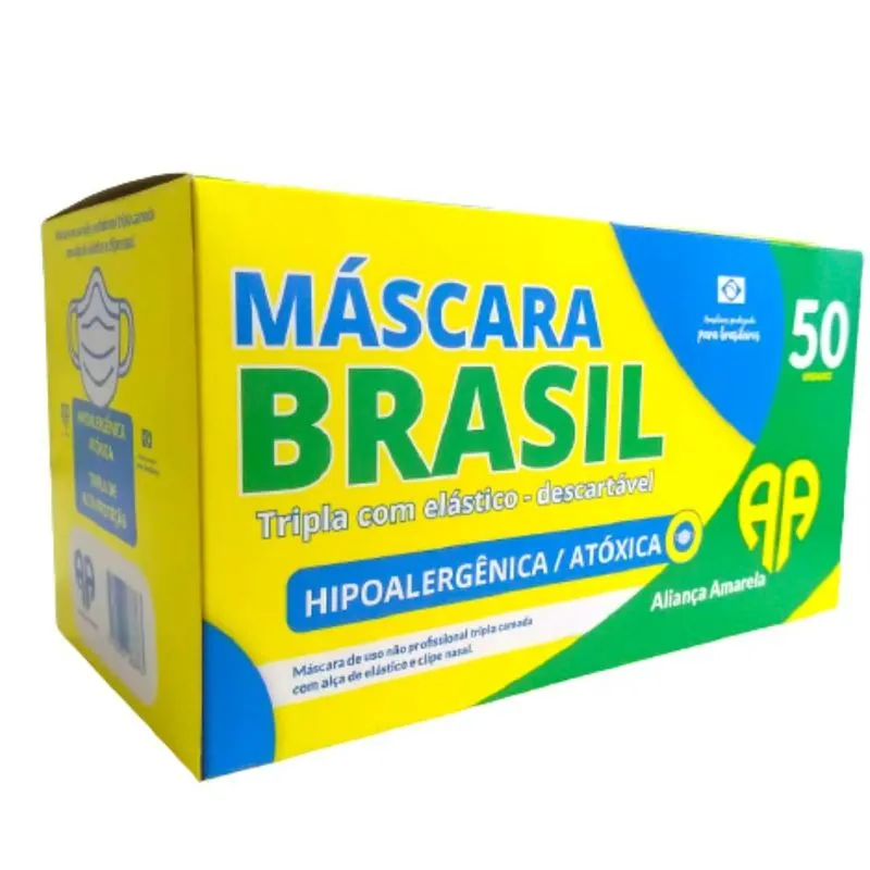 Combo Mascara Brasil 3 Caixas 150 Un.