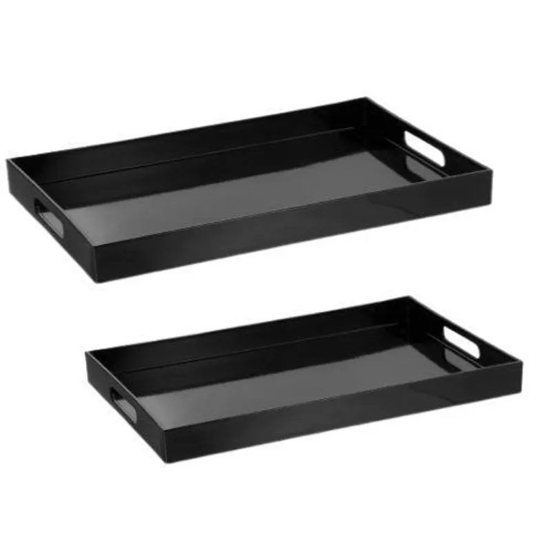 Mimo Style Conjunto Bandejas Black 40cm/ 45,5cm