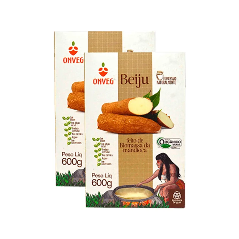 Kit 2x: Tapioca De Mandioca Integral Orgânica Onveg 600g