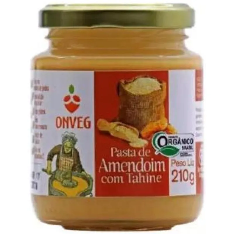 Kit 2x: Pasta De Amendoim Com Tahine Orgânica Onveg 210g